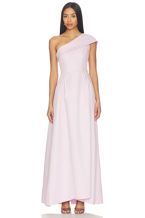 view 1 of 3 Saphine One-shoulder Gown in Pink