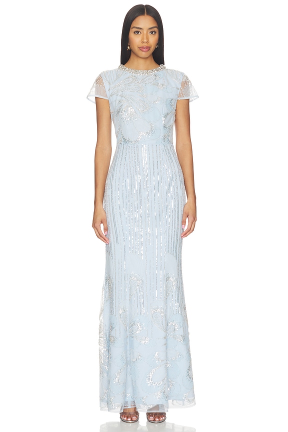view 1 of 4 VESTIDO LARGO ANABELLE in Blue