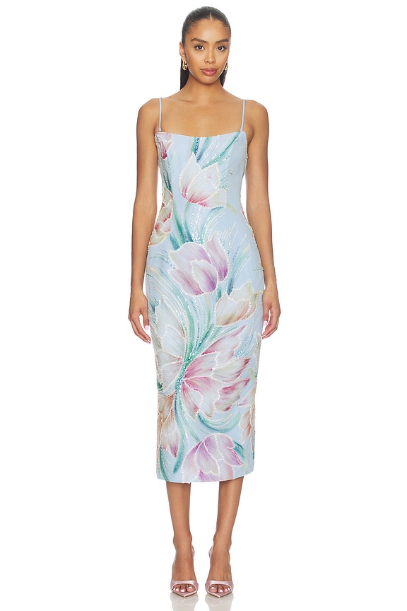 view 2 of 5 Priselle Strapless Midi Dress in Floral Multi