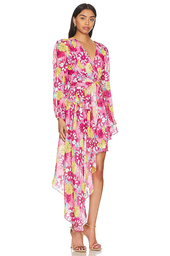 view 2 of 4 CRETE 하이-로우 원피스 in Pink Multi