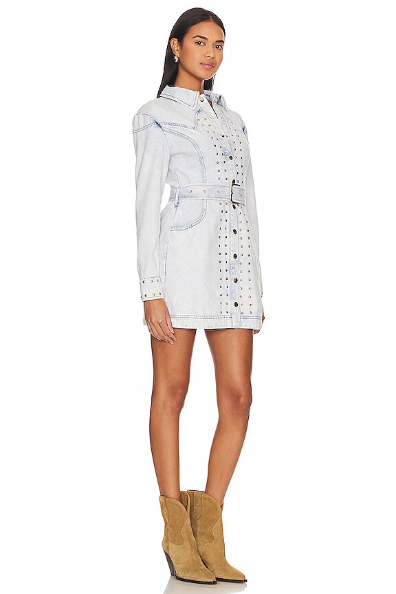 view 2 of 4 VESTIDO DENIM HAVILLAND in Light Blue