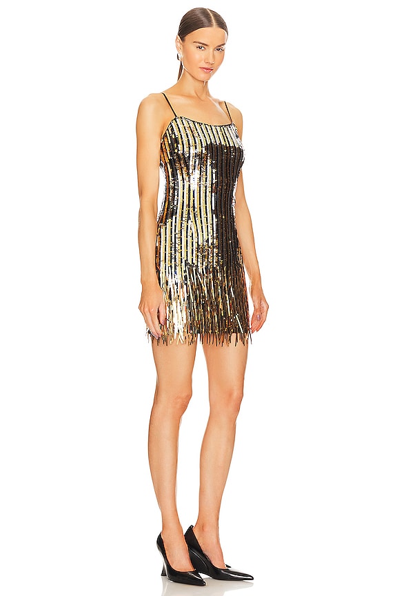 view 2 of 4 ROBE GLITTER in Gold & Black