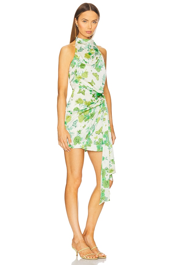 view 2 of 5 Tess Halter Mini Dress in Green Multi