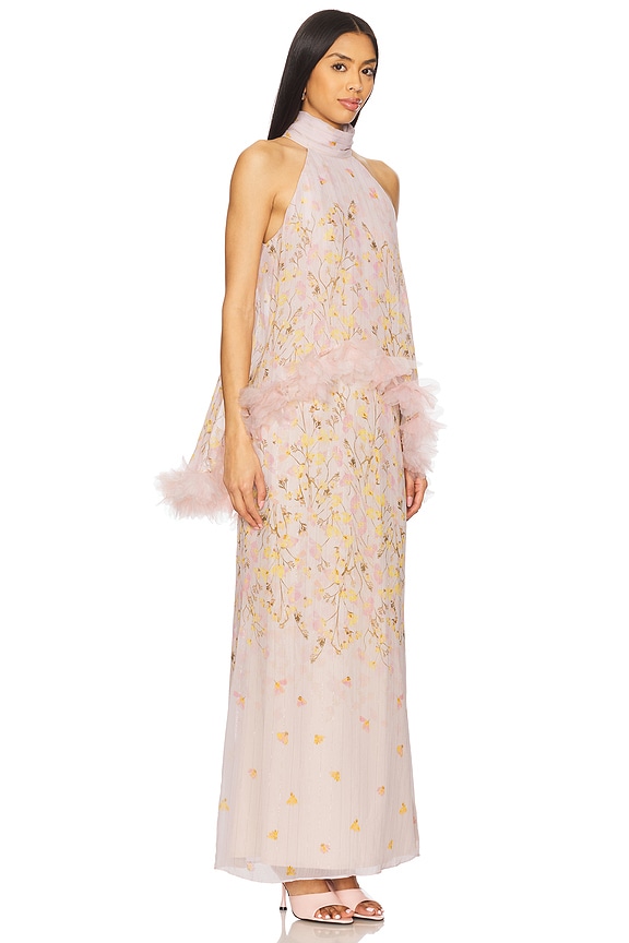 view 2 of 3 Tulsia Cape Maxi Dress in Pink Multi