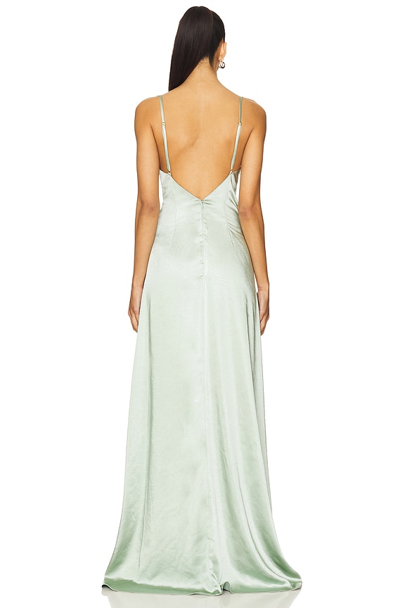 x REVOLVE Drape Satin Gown