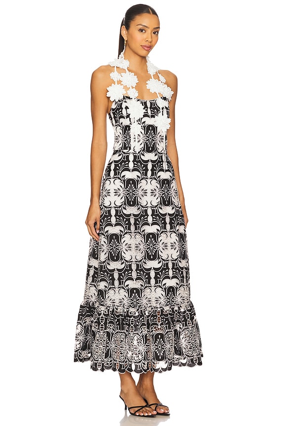 view 2 of 3 Jolie Midi Dress in Black & White