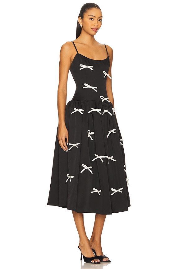 view 2 of 4 ROBE MI-LONGUE URSULA in Black