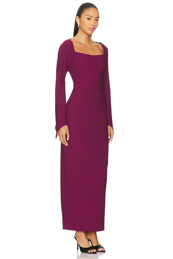 view 2 of 3 Theresa Gown in Grape