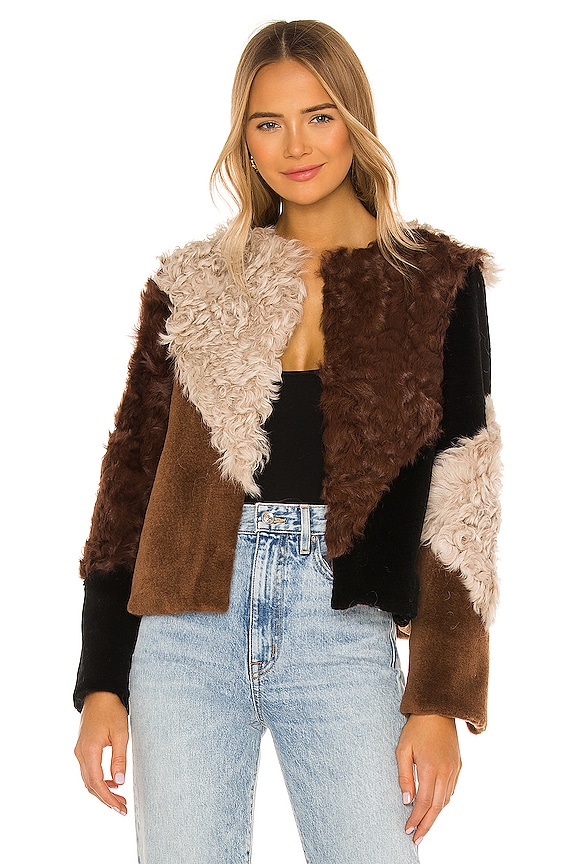 ELLIATT Rapallo Fur Jacket in Multi | REVOLVE