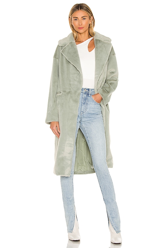 view 1 of 4 Zelda Faux Fur Coat in Blue