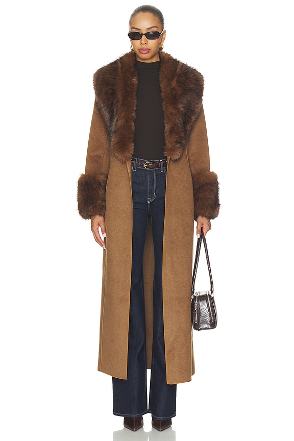Veldra Fur Panel Coat