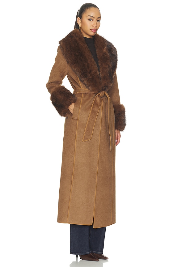 Veldra Fur Panel Coat