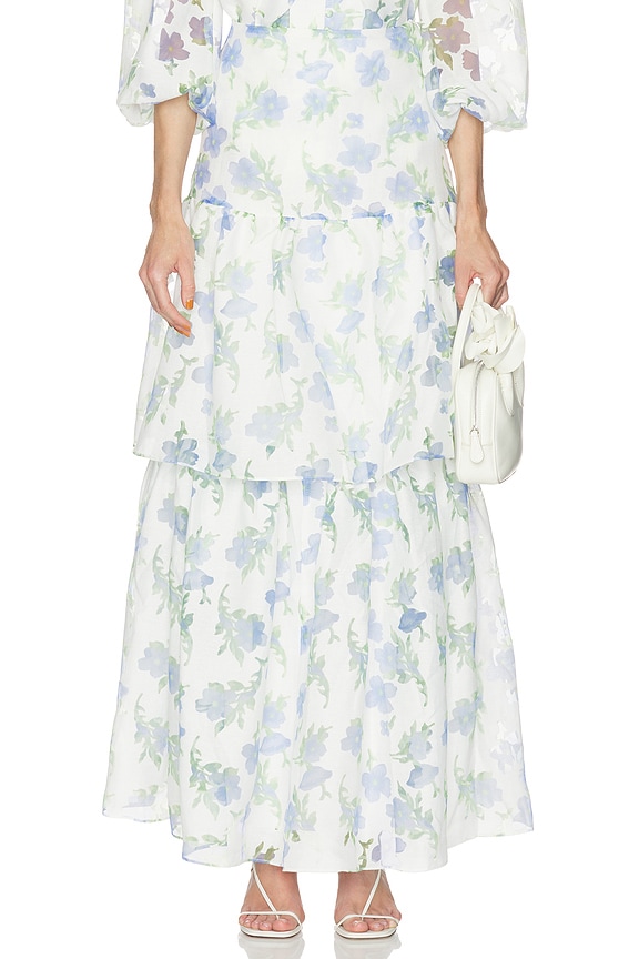 view 1 of 6 FALDA CLEO in Ivory Floral Print