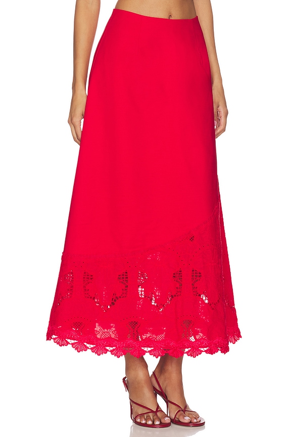 view 2 of 6 FALDA MAXI GIOVANNA in Red