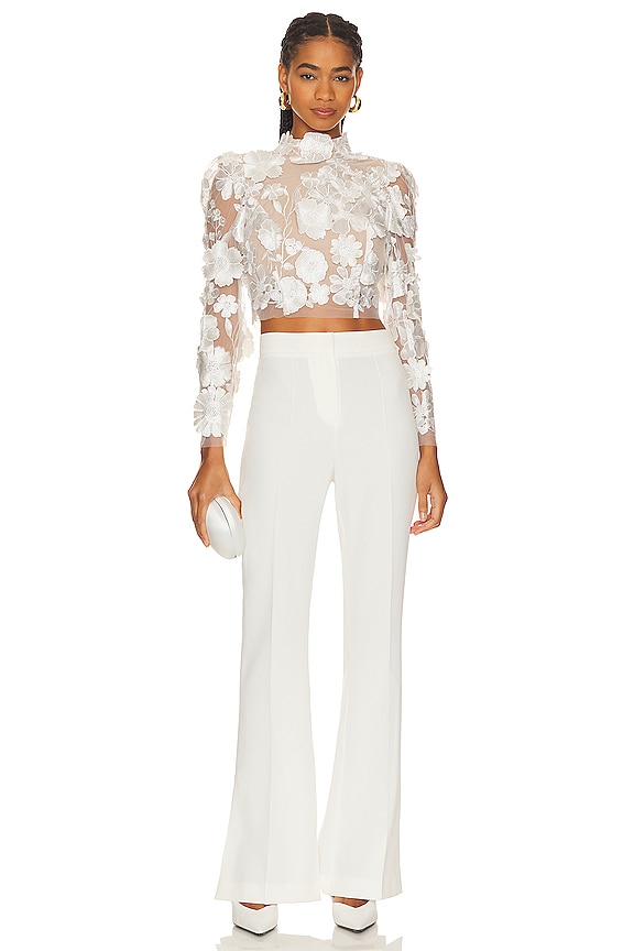 ELLIATT Elia Top in Ivory & Nude REVOLVE