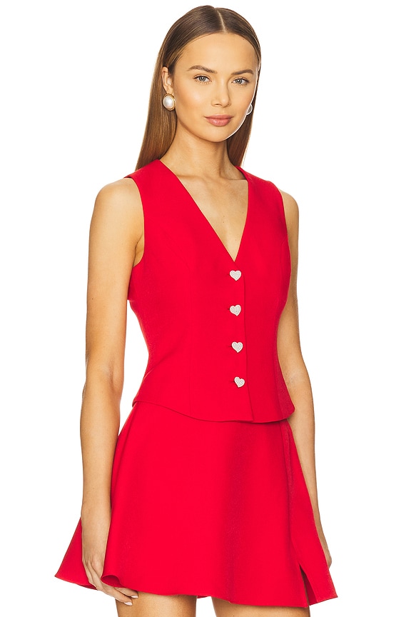 view 2 of 5 ТОП БЕЗ РУКАВОВ TOP in Red