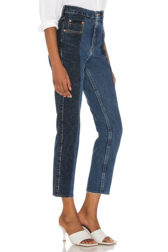 view 2 of 4 The Twin Straight Leg Jean in Dark Mid Blue