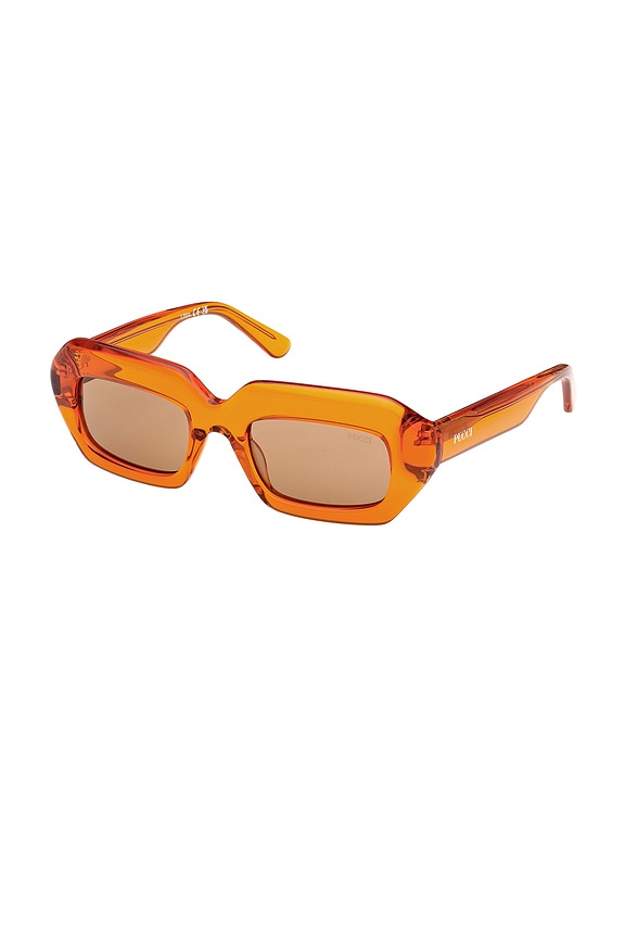 view 2 of 3 Square Sunglasses in Orange & Brown