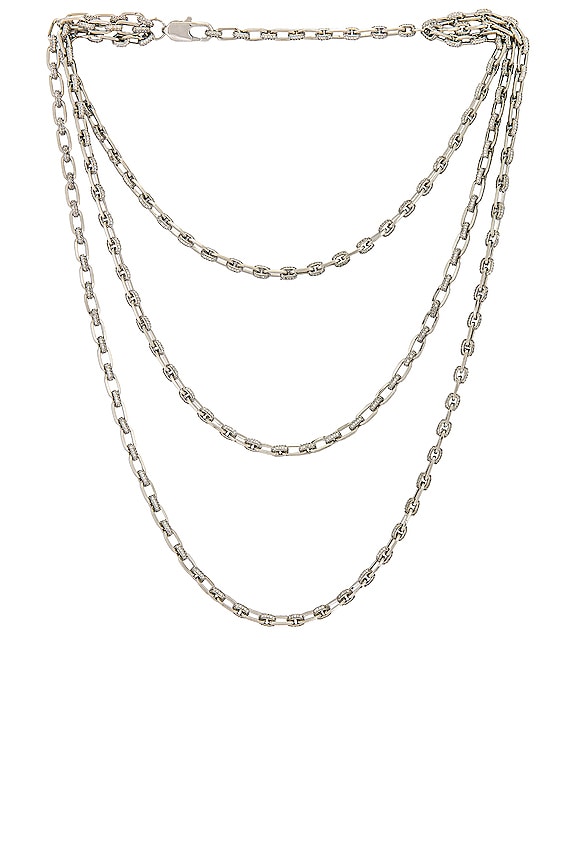 EMMA PILLS Chain Reaction Necklace in Silver | REVOLVE