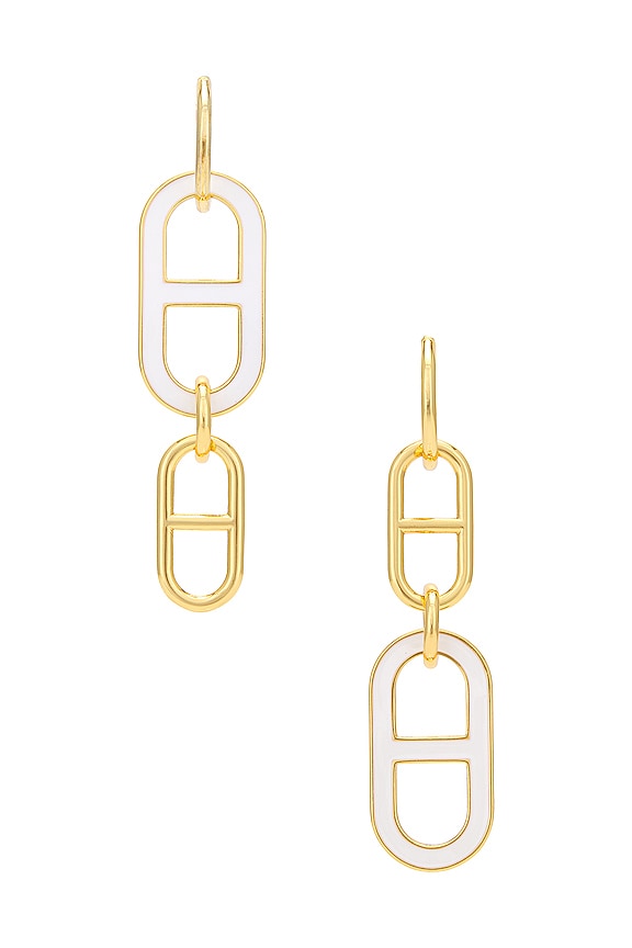 view 1 of 2 Extra Pill Earrings in White Glo