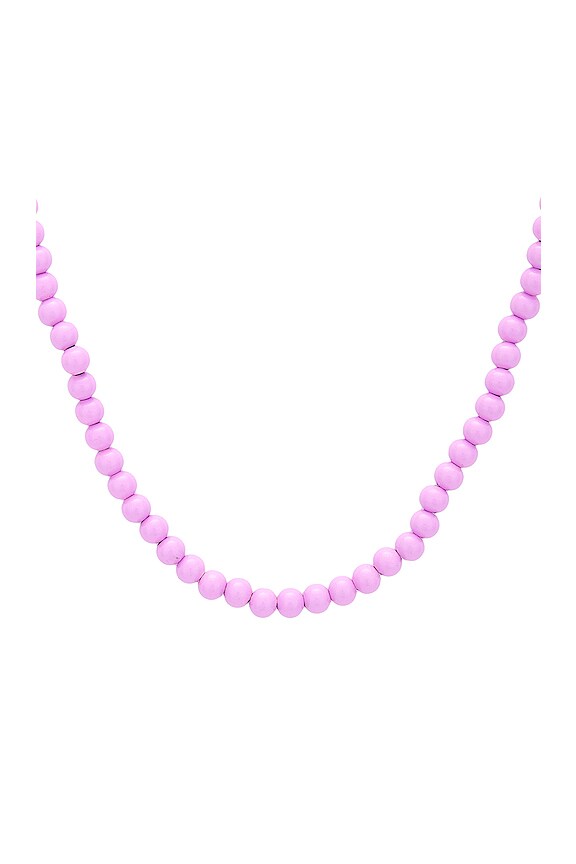 view 2 of 2 Candy Beads Necklace in Purple Glo