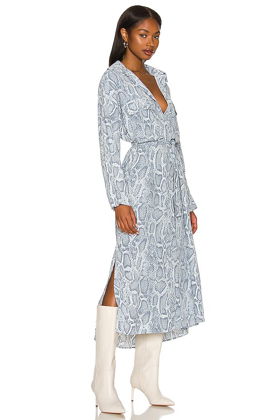view 2 of 3 ROBE UTILITY in Blue Snakeskin