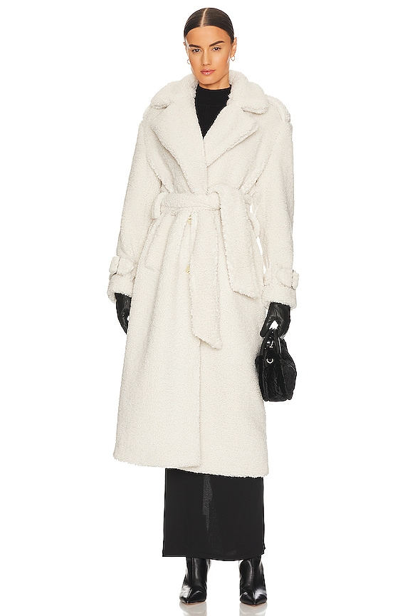 view 2 of 4 MANTEAU TEDDY HARRI OVERSIZED in Bone