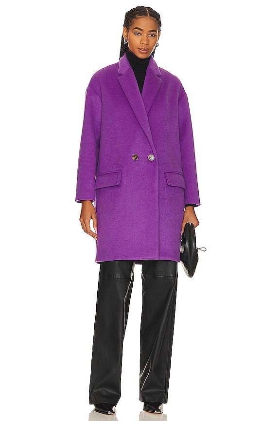 view 2 of 4 ПАЛЬТО in Amaranth Purple