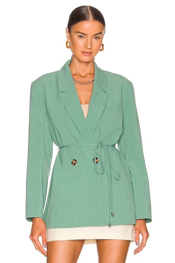 Ena Pelly Aspenn Suiting Blazer in Pine | REVOLVE