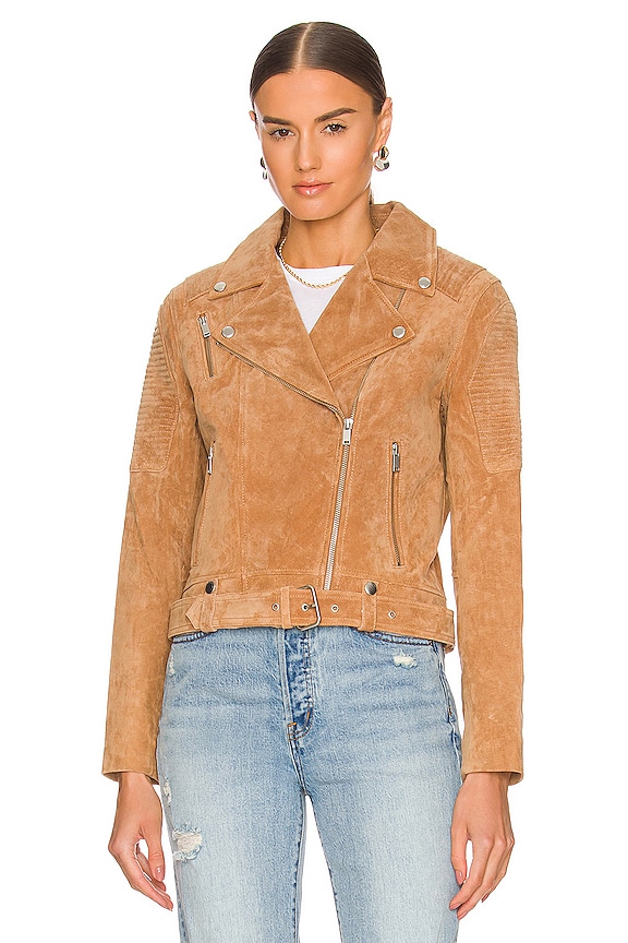 view 2 of 5 CHAQUETA CLASSIC in Tan Suede