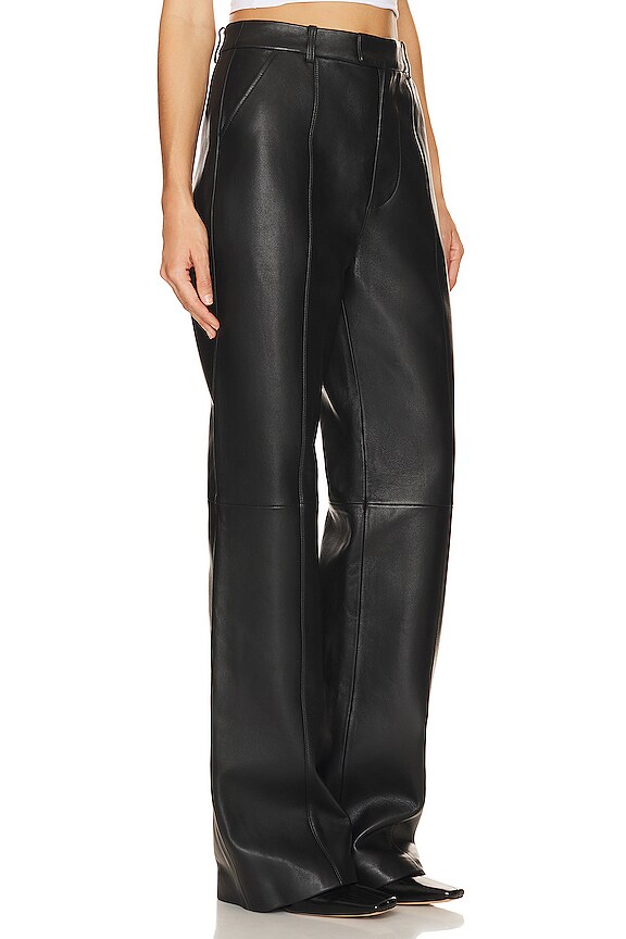 view 2 of 4 x Rj Highwaisted Leather Pant in Black