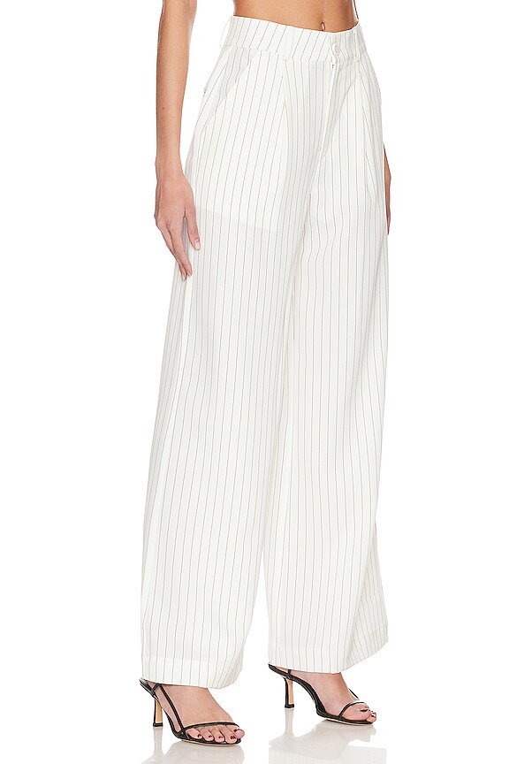 view 2 of 4 PANTALON JOLIE in White Pin Stripe