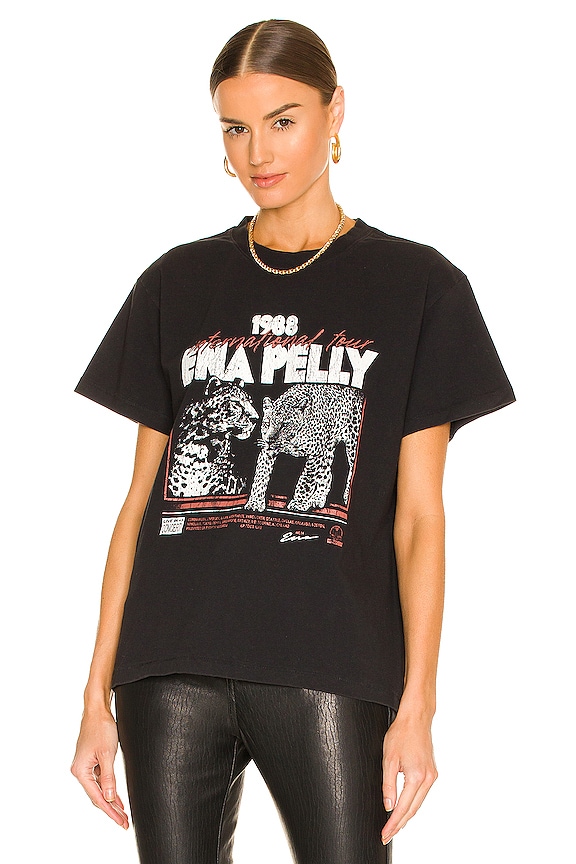 view 2 of 5 T-SHIRT CHEETAH in Washed Black