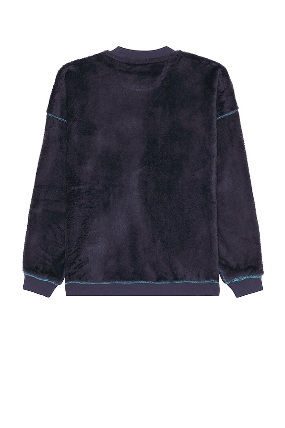 view 2 of 5 Fuzzy Crewneck in Navy