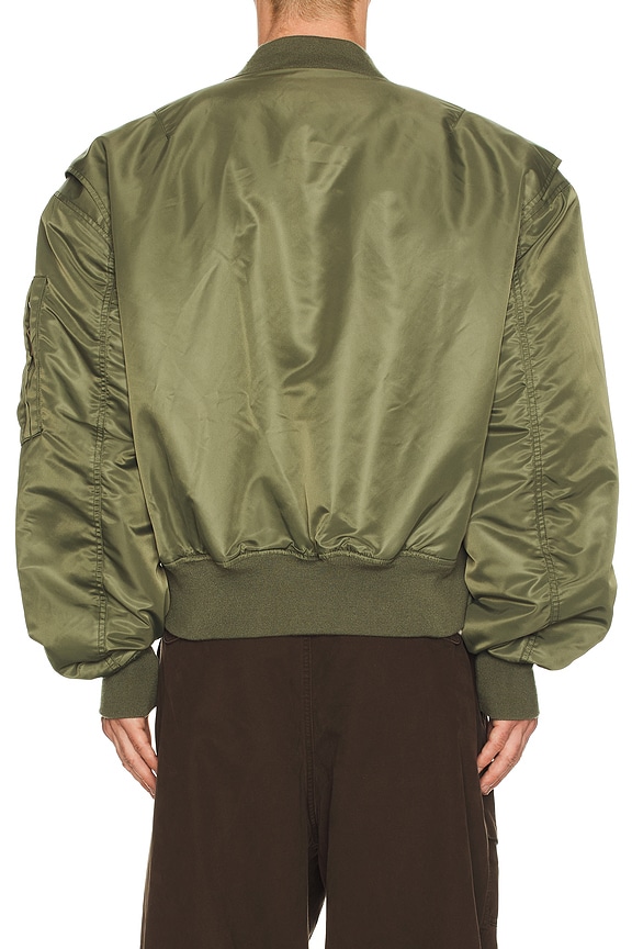 view 2 of 4 Cropped Broad Bomber in Khaki