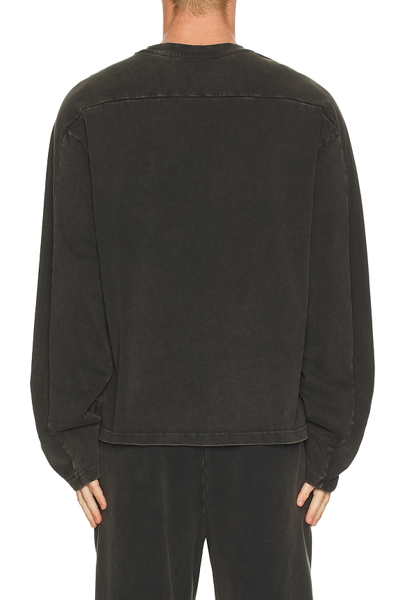 view 2 of 4 Heavy Long Sleeve Tee in Washed Black