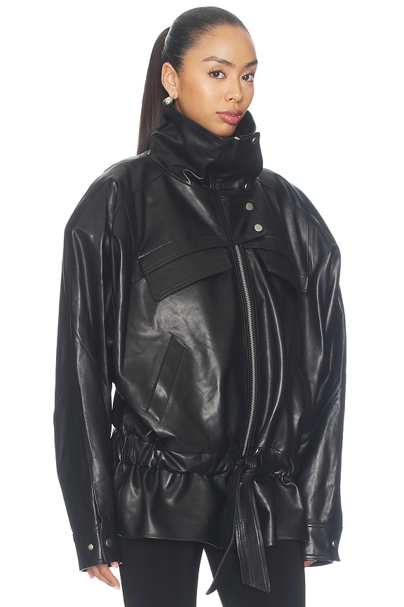 view 2 of 4 Sol Jacket in Black Leather