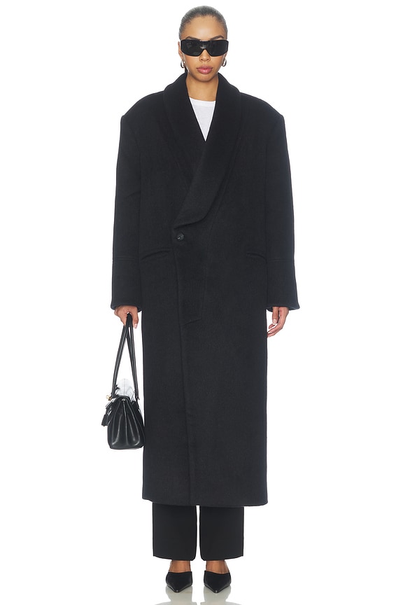 view 2 of 4 Robe Coat in Black