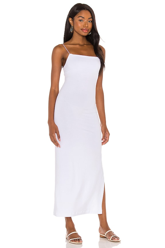 view 2 of 3 X REVOVLE Strappy Side Slit Maxi Dress in White