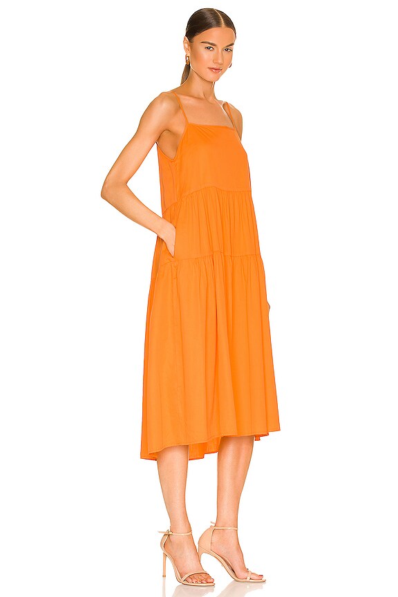 view 2 of 3 ROBE STRAPPY in Papaya