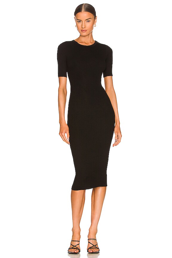 view 2 of 4 Half Sleeve Halfmoon Dress in Black