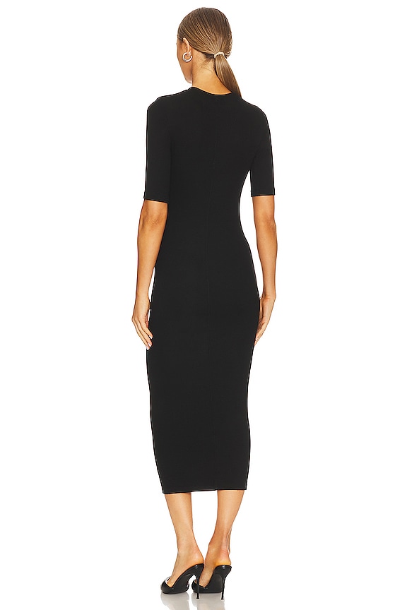 black half sleeve bodycon dress Enza Costa Silk Rib Midi | | Size L Elegant Dark Blue Chiffon EUW062024MonDay dark allure Tamaño:M Petite