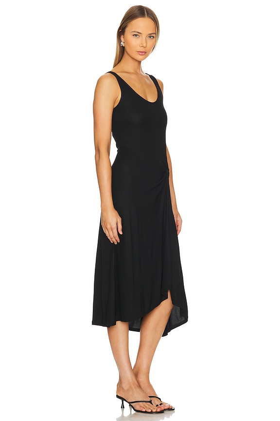 view 2 of 3 Draped Knot Dress in Black