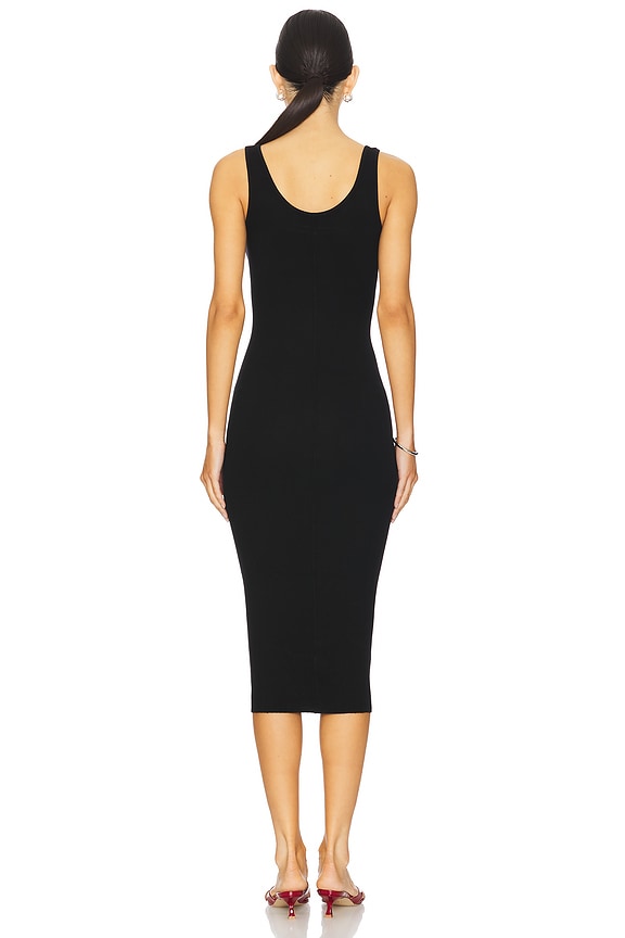 Silk Knit Tank Midi Dress