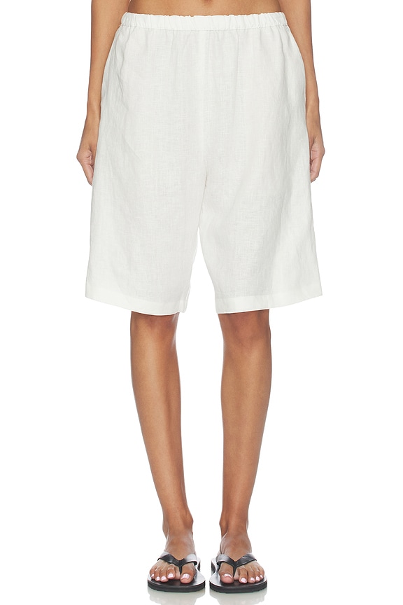 view 1 of 6 BERMUDA LINEN BERMUDA SHORT in Undyed