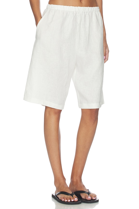 view 2 of 6 BERMUDA LINEN BERMUDA SHORT in Undyed