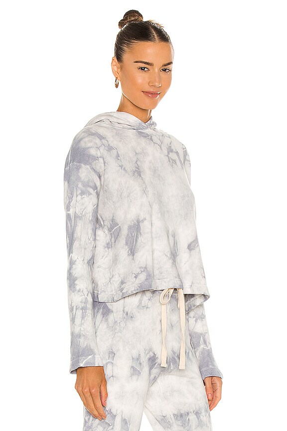 view 2 of 4 French Terry Cropped Hoodie in Vapor Ionic