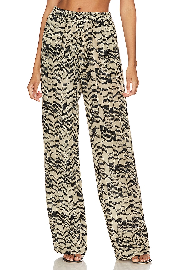 view 1 of 4 Resort Pant in Olive Oil Zebra