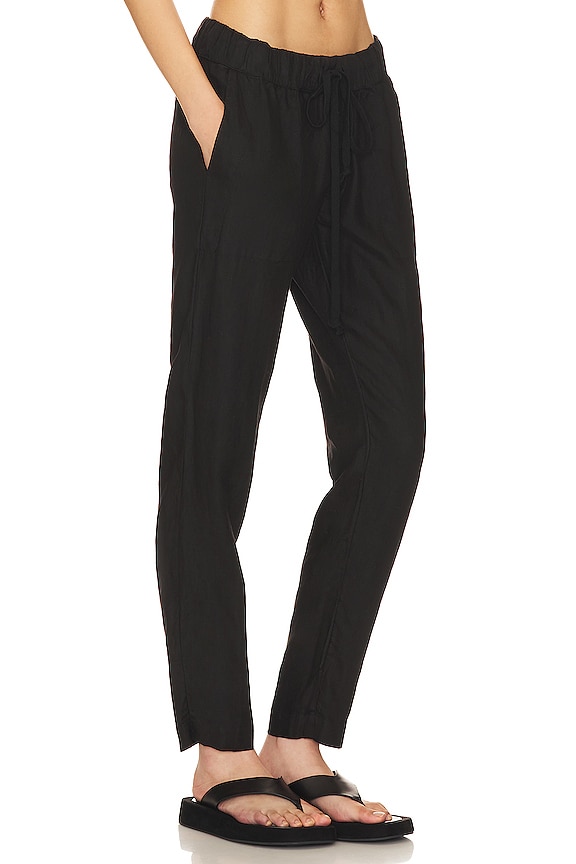 view 2 of 4 PANTALON EN LIN EASY in Black