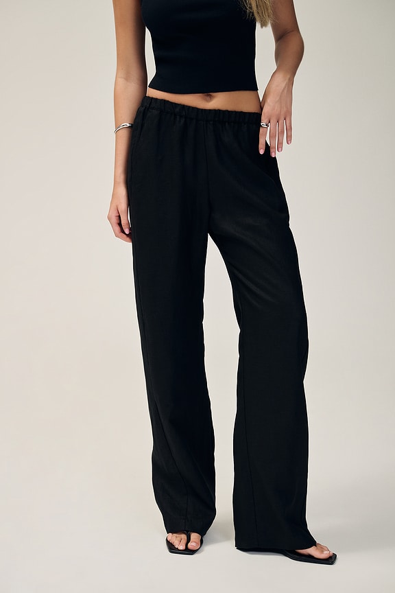 view 2 of 7 Linen Everywhere Pant in Black